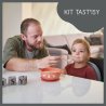 Babymoov - Комплект силиконова купичка с вакуум и лъжичка TAST'ISY, теракота