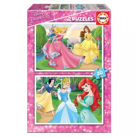 Детски пъзел Educa Disney Princess 2х20ч. 16846