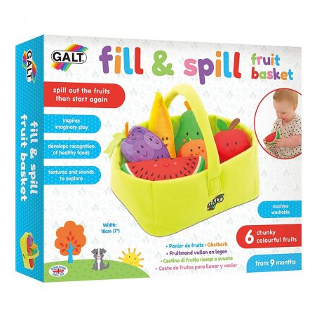 Galt Toys - Бебешка кошница с плодове 1005410