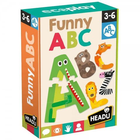 Headu - Детски образователен пъзел Забавен ABC