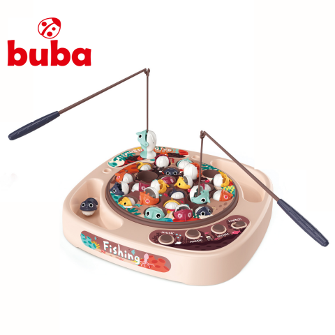 Buba  -  Комплект за риболов Buba Fishing 889-216, 24 рибки, розов