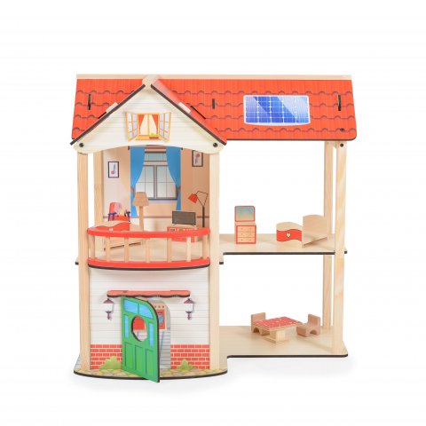 Moni toys  -  Дървена къща за кукли Elly