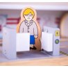 Bigjigs - Влаков комплект - Дървена подземна станция