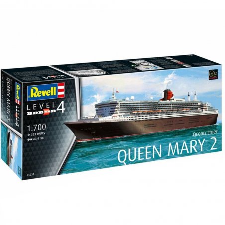 Revell - Сглобяем модел Океански лайнер Queen Mary 2, 323 части R05231