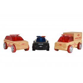 Automoblox  -  Дървени коли Mini 3-Pack rescue vehicles 53106