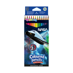 Цветни моливи 12 цв. Nasa Colorino
