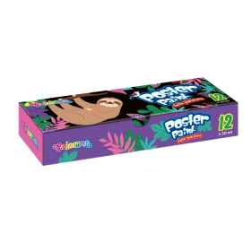 Темперни бои в бурканчета 12 цвята Wildkid Colorino