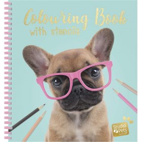 Studio Pets - Книжка за оцветяване със стикери и шаблони, Фреди