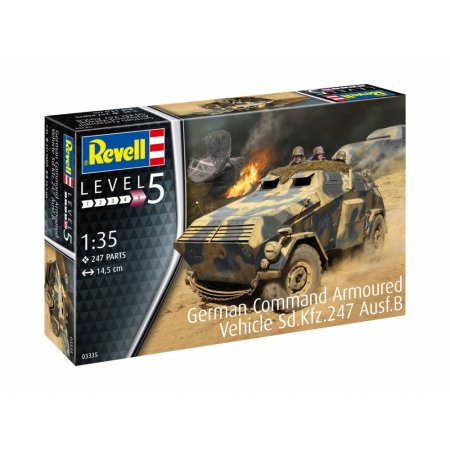 Сглобяем модел, Revell, Германска командна бронирана машина Sd.Kfz.247 Ausf.B, 247 части