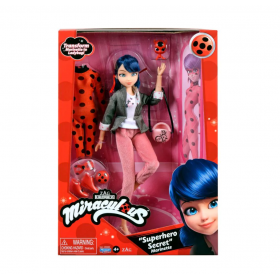 Miraculous - Калинката и Котарака Фигура герой Маринет с костюм на Калинката и Kwami