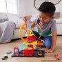 Писта Mattel Hot Wheels City Super Loop Fire Station, с 1 кола