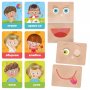 Образователен комплект, Headu, Montessori, Емоции и действия, 40 части