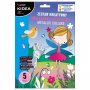 Kidea - Креативен комплект блестящи стикери Magic World 99153