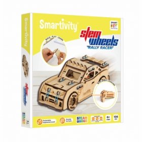 SmartGames - Дървен конструктор рали състезател STY003