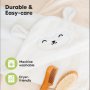 Бебешка Хавлия с качулка От Органичен Бамбук Агънце KeaBabies