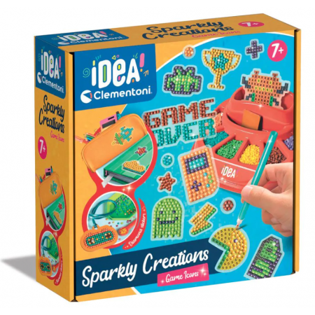 Clementoni - Диамантен Гоблен - Картина с Диамантена Мозайка Game Icons 18774