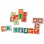 Fisher Price - Дървено домино с две лица, Животни F2001