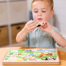 Музикален пъзел ферма 8 части - Melissa - Doug