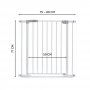 Преграда Hauck Clear Step Gate White