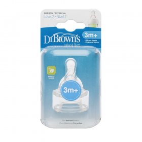 Биберони Dr.Browns за шишета Narrow-Neck 3м.+