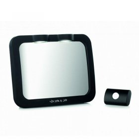 Огледало за обратно виждане за бебе Jane LED Black, с дистанционно