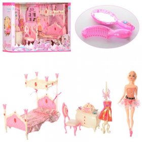 Комплект спалня на принцеса с кукла Raya Toys