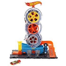 Писта Mattel Hot Wheels City Super Twist Tire Shop
