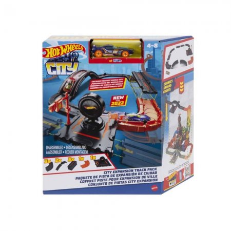 Писта Mattel Hot Wheels City Track Playset с 10 части