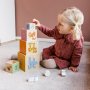 Дървени кубчета Hauck, Stack N Raise, Кула, 813038
