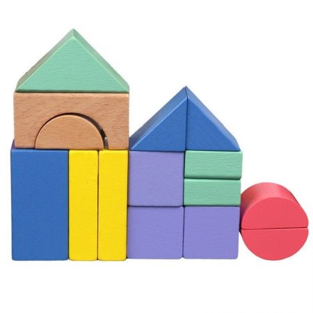Дървени блокчета Raya Toys 15 части
