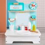 Дървена детска мивка Raya Toys с аксесоари