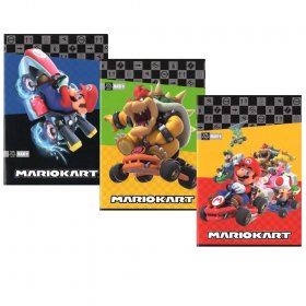 Тедрадка А4 Super Mario Mariokart Red, 40 листа, Асортимент, 3 вида