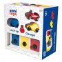 Ambi toys - Бебешки гараж с ключалки и три колички