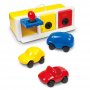 Ambi toys - Бебешки гараж с ключалки и три колички