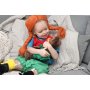 Micki Pippi - Костюм на Пипи, размер 4-6 години, 110-116 см. /гети, панталони, престилка с щампа на г-н N