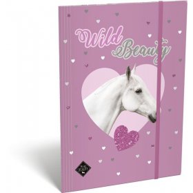LIZZY CARD WILD BEAUTY PURPLE папка с ластик