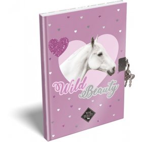 LIZZY CARD WILD BEAUTY PURPLE таен дневник с катинар