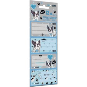LIZZY CARD WE LOVE DOGS WOOF етикети