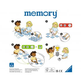 Игра Мемори карти 64 броя Ravensburger, природа