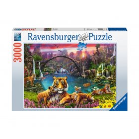 Пъзел Ravensburger 3000 ел. - Тигър в райска лагуна