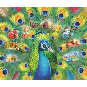 Пъзел Ravensburger 2000 ел. - Земя на пауни