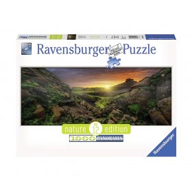 Пъзел Ravensburger 1000 ел. - Слънце над Исландия