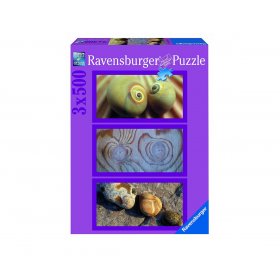 Пъзел Ravensburger 3х500 ел. - Красиви камъни