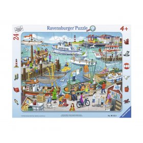 Пъзел Ravensburger 24 ел. - Един ден на пристанището