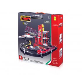 Bburago Ferrari - Състезателен гараж с 1 брой кола