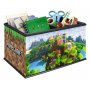 3D Пъзел Ravensburger 216 ел. - Кутия за съхранение: Майнкрафт