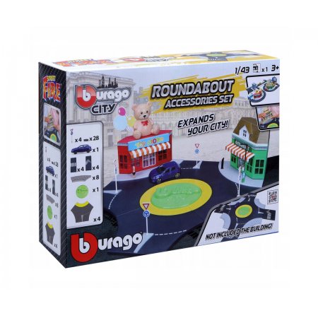 Bburago - Street Fire City: Комплект кръгово 1/43