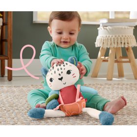 Мека играчка Fisher Price, бял леопард
