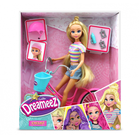 Кукла с колело и каска Dreameez 81023