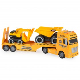 Jin jia toys - Автовоз с багер и самосвал 666-68F